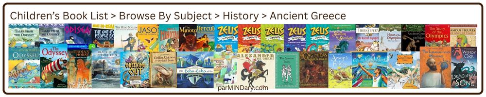 History Ancient Greece Book List Banner