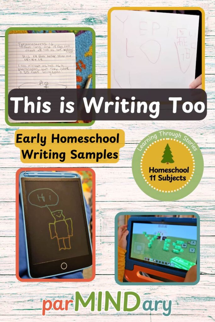 This is Writing Too: Early Homeschool Writing Samples Pin