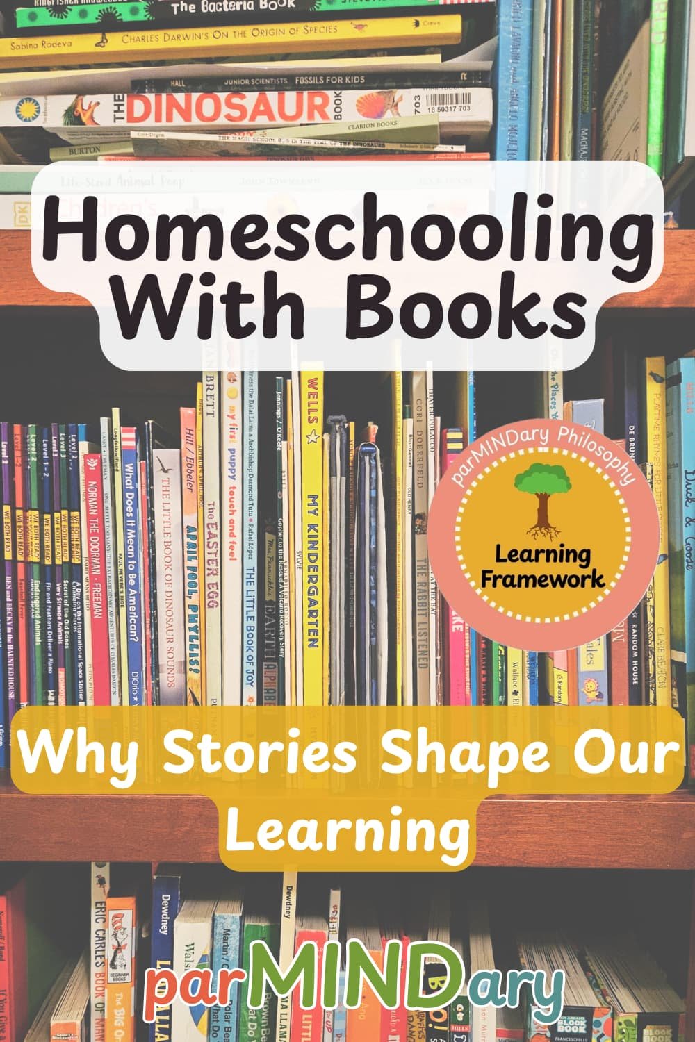 Homeschool With Books Pin