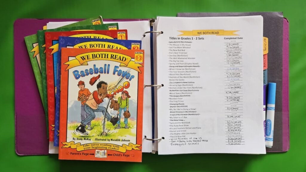 Reading Log With Books