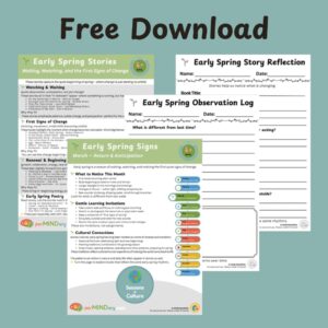 Early Spring Observation Story Guide - 4 Page Free Download