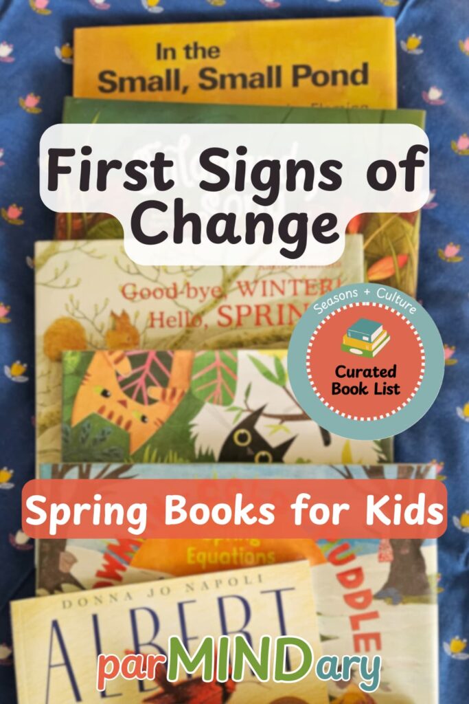 First Signs of Change in Spring Book Pin