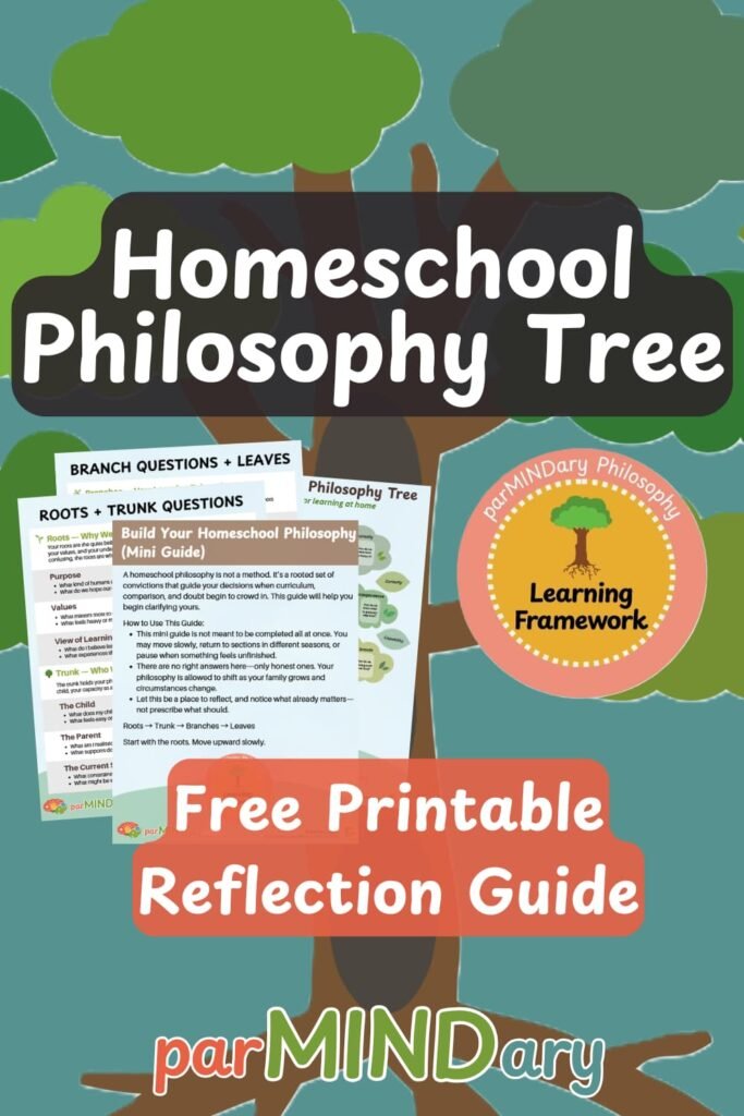 Homeschool Philosophy Tree Mini Guide Pin