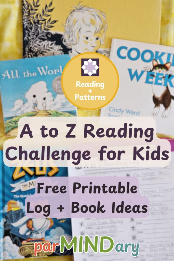 A to Z Reading Log and Book List Pin