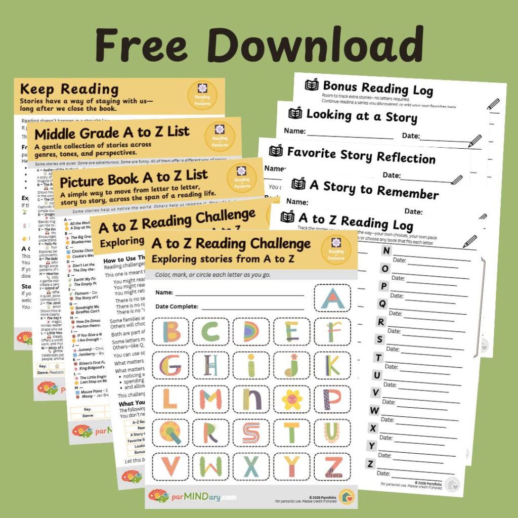 A to Z Reading Challenge - 10 Page Free Download