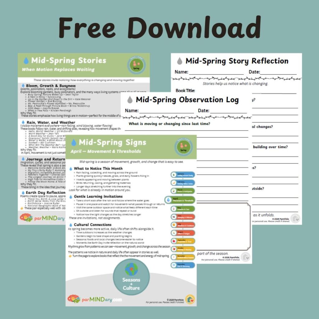 Mid Spring Observation Story Guide Mockup