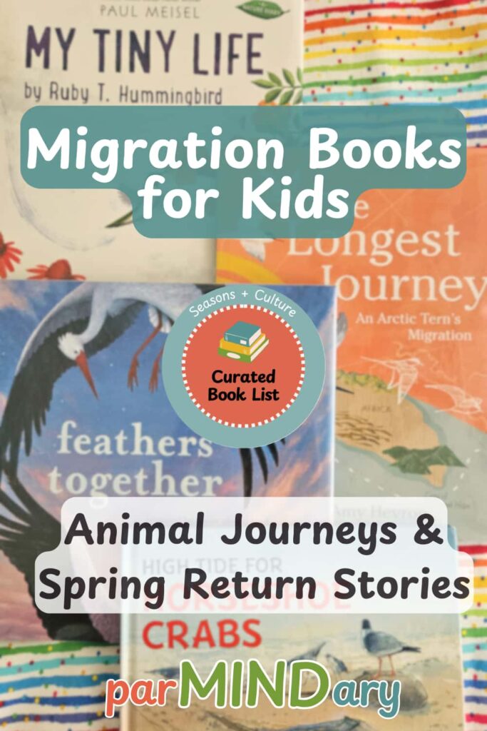 Spring Migration Books for Kids Pin