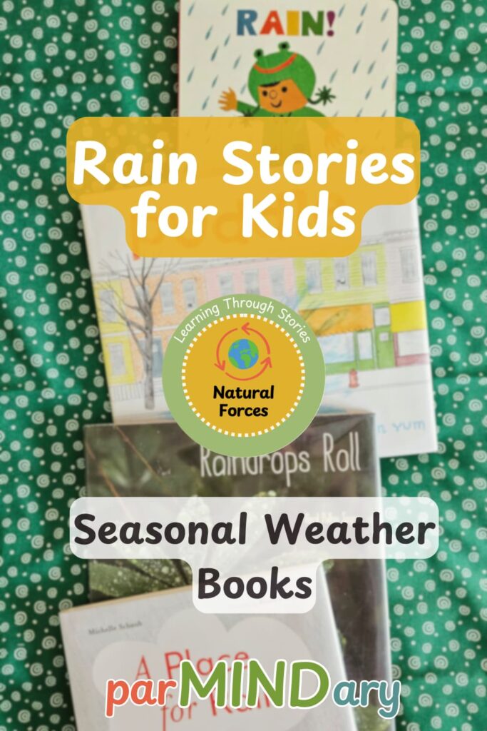Weather Rain Books Pin