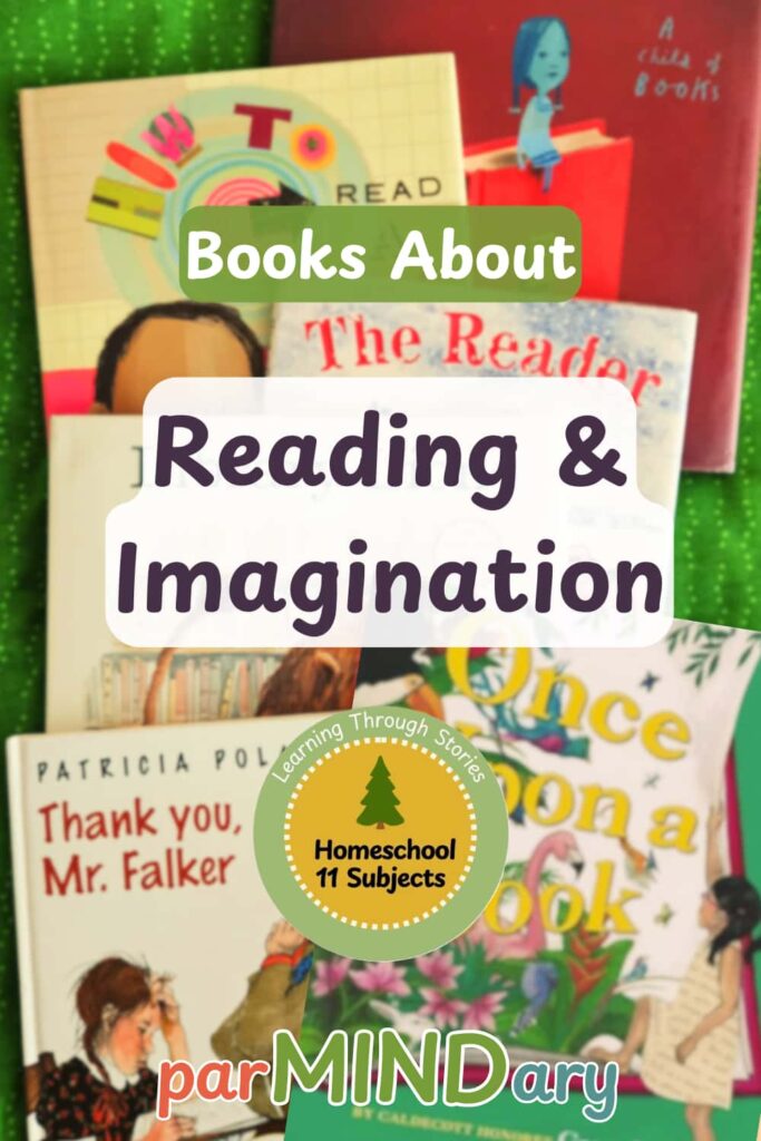 Books About Reading and Imagination Post Pin