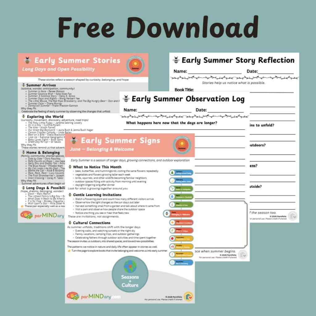 Early Summer Observation Story Guide Mockup