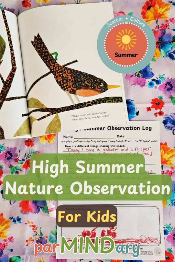 High Summer Nature Observation for Kids Pin
