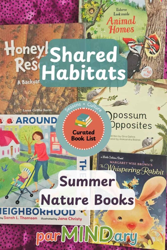 Shared Habitats Summer Nature Books Pin